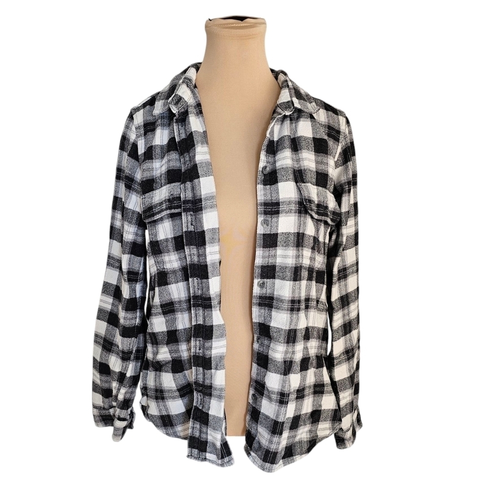 American Eagle Classic Fit Plaid Long Sleeve Button Up Shirt Sz L